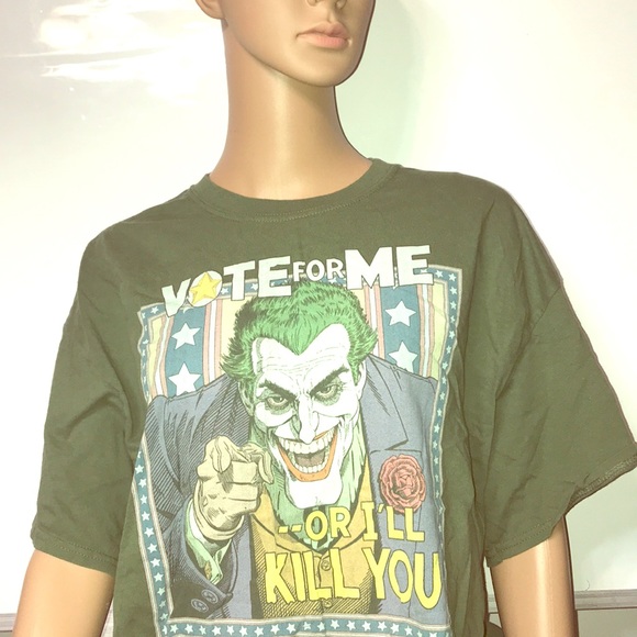 Batman Men’s XL shirt vote for Joker or else - Picture 1 of 5
